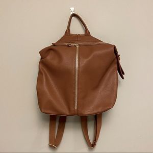 Faux Leather Back Pack